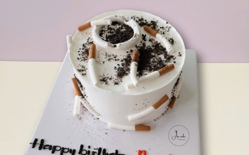 Bánh sinh nhật cho bố phong cách vintage - 1 Món quà ý nghĩa từ An Cake