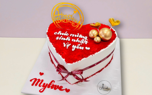 Bánh kem hình trái tim - 1 cách thể hiện tình yêu ngọt ngào