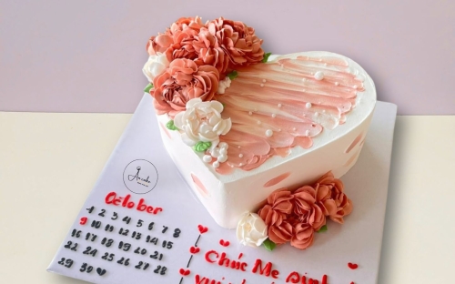Bánh kem hoa hồng cho mẹ - 1 Món quà tinh tế gửi trọn tình yêu thương
