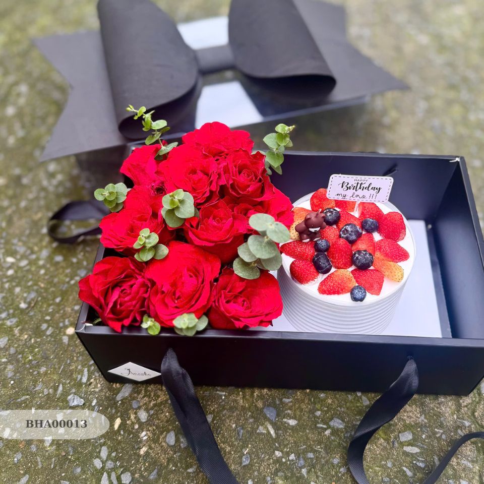 Set Hoa & bánh - BHA00013