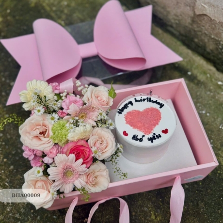 Set Hoa & bánh - BHA00009