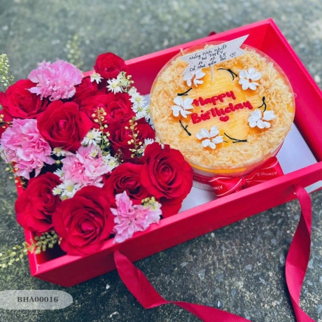 Set Hoa tươi & bánh - BHA00016