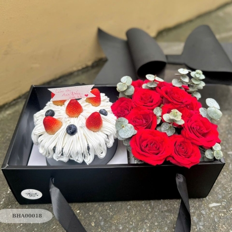 Set Hoa tươi & bánh - BHA00018